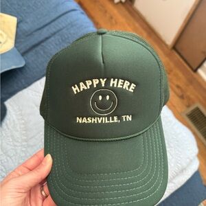 OTTO Green 'Happy Here' Nashville Trucker Hat